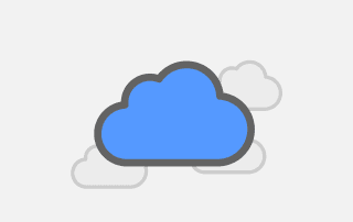Free cloud storage icon vector