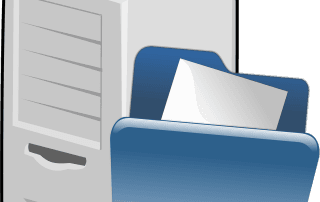 Free computer file network vector